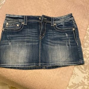 Miss Me denim miniskirt